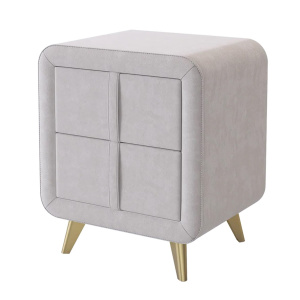 Тумба прикроватная Софи 2  галька (велюр)