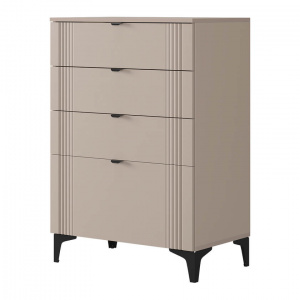 Комод Рич кашемир/фрапучино матовый/черный