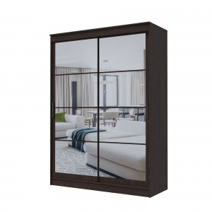 Шкаф-купе ГРАНД 1 1,6 Венге/Зеркало/Зеркало