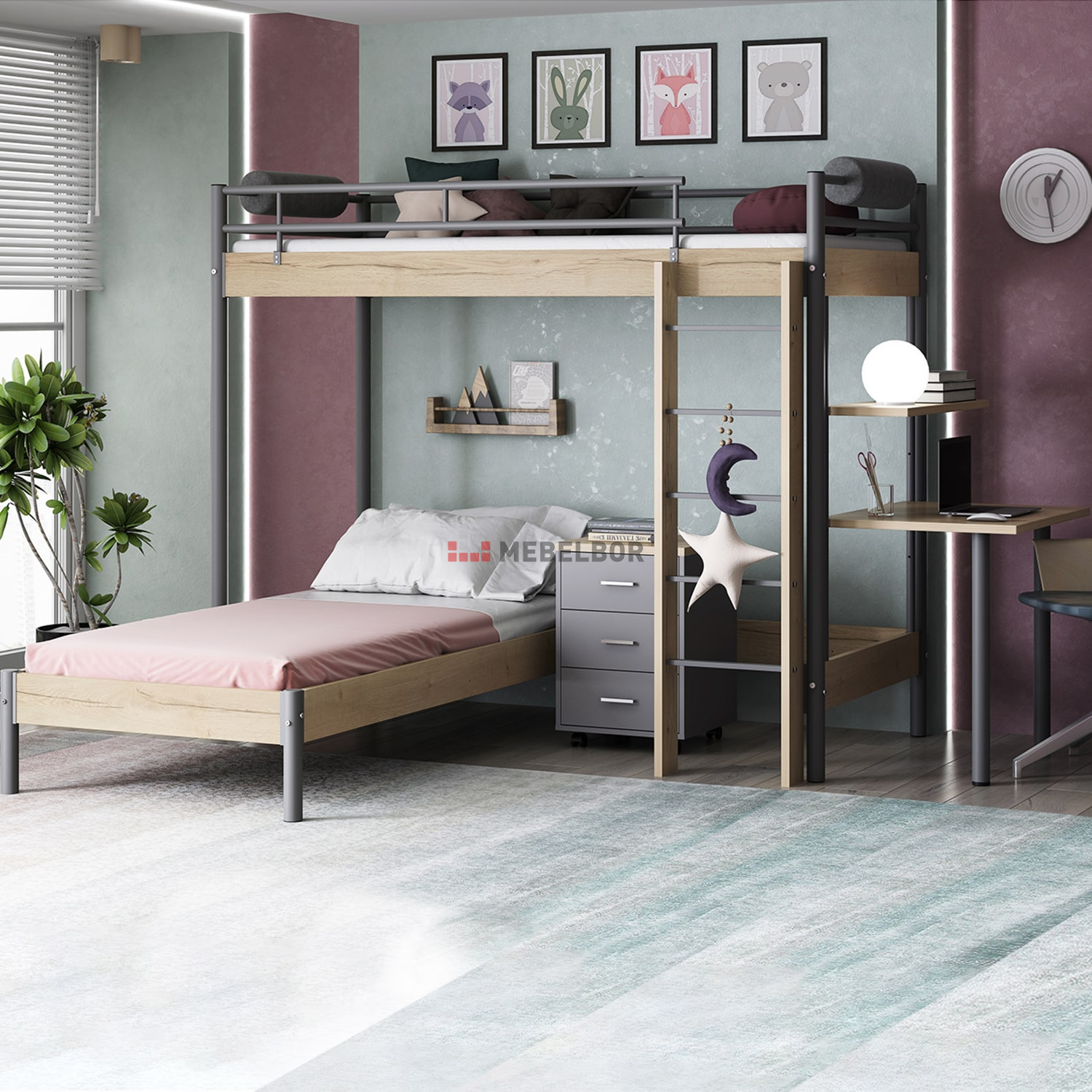 Кровать-чердак: экономим пространство квартиры с помощью оригинальной и стильной мебели