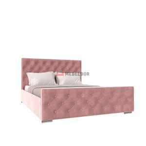 Кровать с подъемным механизмом НК Интеро 1400х2000 Велюр Розовый