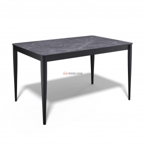 Стол обеденный Kenner KS1200 черный/керамика мрамор черный