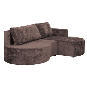 Угловой диван Каир (Левый) PLUSH CHOCOLATE