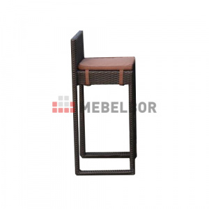 Плетеный барный стул Y390A-W63 Brown