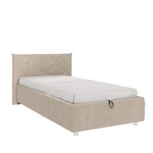 Кровать с подъемным механизмом Бест 90х200 капучино (велюр)