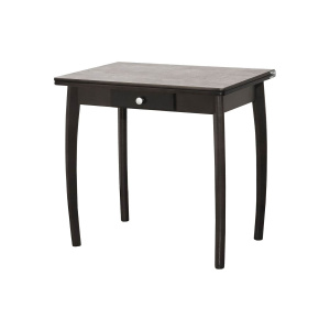 Стол обеденный раскладной нога бочонок Венге/Бетао матовый