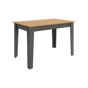 Стол обеденный раздвижной Цезарь дуб крафт золотой/графит