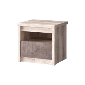 Тумба прикроватная 1S JAZZ Каштан найроби/Оникс