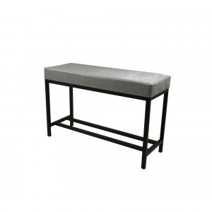 Банкетка Лофт черный муар/Бенгал серый