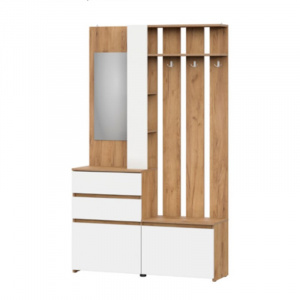 Прихожая Некст 1 Дуб Золотой/Белый