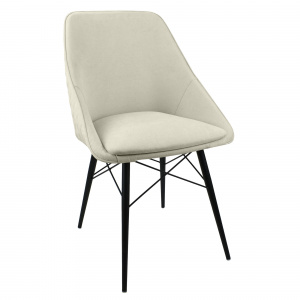 Стул Монти ST Люкс черный муар/Канди крем