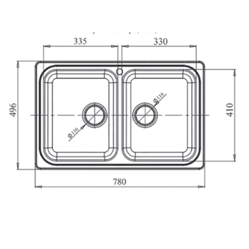 Мойка кухонная Granfest GF - S780K