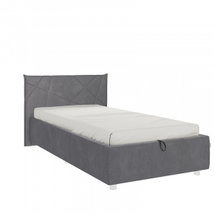 Кровать с подъемным механизмом Бест 90х200 графит (велюр)