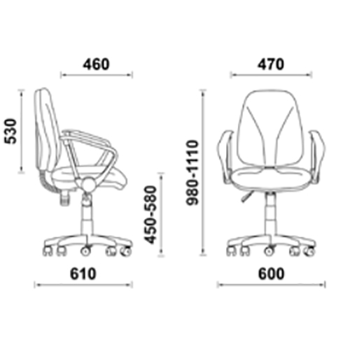 Кресло С-101(Клио)Нептун/ПВМ/ХР Е13-К