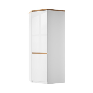 Шкаф угловой TAURUS 1DGP Белый/Дуб вотан