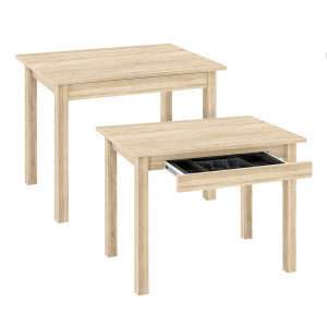 Стол обеденный (прямая ножка) с ящиком