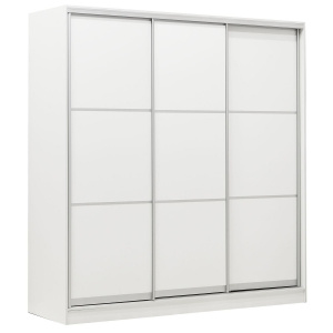 Шкаф-купе 3-х дверный 2020х590 ВАРИАНТ 3 Белый жемчуг