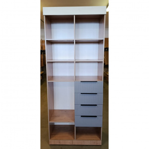 Стеллаж Лавис 900 Дуб бунратти/Серый