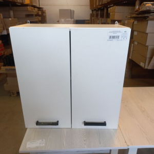 Шкаф навесной В600 Брауни Белый гладкий