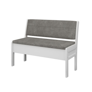 Кухонный диван Этюд облегченный прямой с ящиком 1390 эмаль белая