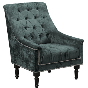 Кресло отдыха ПРАДО PLUSH DUSTY GREEN/Венге