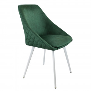 Стул Монти ST Лофт белый муар/Noel Emerald