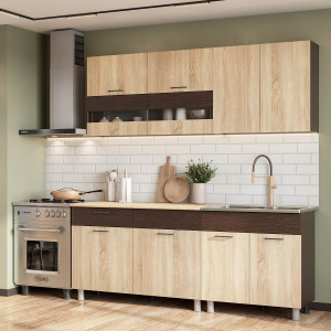 Кухня Босфор 2,0 Дуб Венге/Дуб Сонома