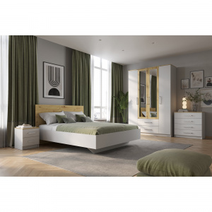 Спальный гарнитур НК Бланка Белый/дуб Артизан