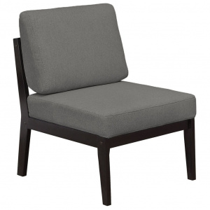 Кресло массив мягкое UNO GREY/Венге