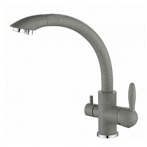 Смеситель для кухни высокий в цвет мойки Paulmark Es213001 с питьевой водой