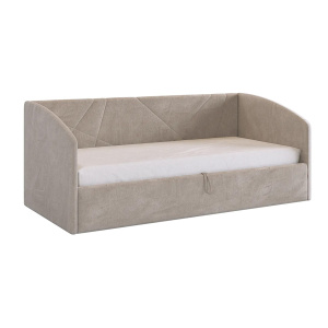 Кровать с подъемным механизмом Квест (Софа) 90х200 латте (велюр)