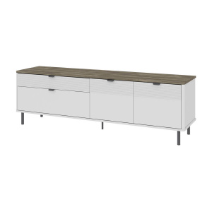 Тумба RTV SIMPLE 2D2S Белый/Монте/Джелато