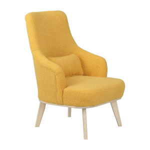 Кресло Комфорт-5 Высокая спинка BARNI CURCUMA/Бесцветный