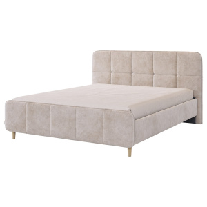 Кровать Грета 160х200 песок алькантара (велюр)