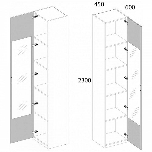 Шкаф MODERN 1DG Z Персидский жемчуг