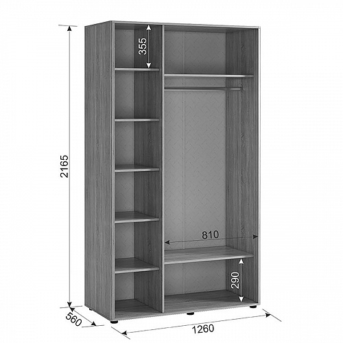Спальный гарнитур Зара К2 дуб сонома/белый