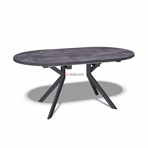 Стол обеденный Kenner DO1300 черный/керамика черная