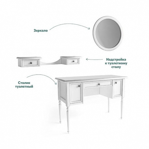 Надстройка к туалетному столу Аврора