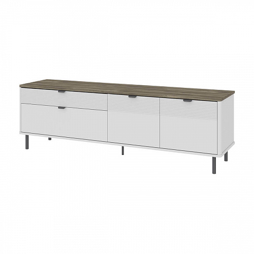 Тумба RTV SIMPLE 2D2S Белый/Монте/Джелато