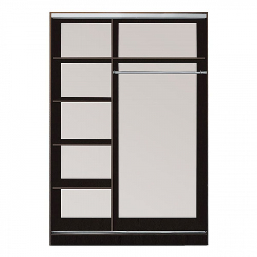 Шкаф-купе 2-х дверный 1540х590 ВАРИАНТ 1 Венге