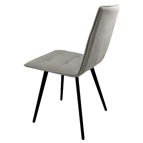 Стул Рица Лофт черный муар/Катания Смок