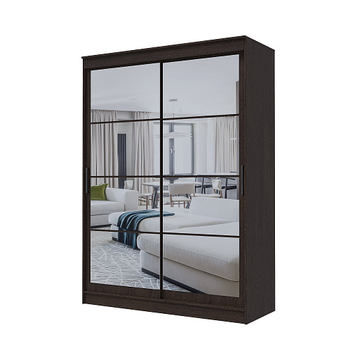 Шкаф-купе ГРАНД 1 1,6 Венге/Зеркало/Зеркало