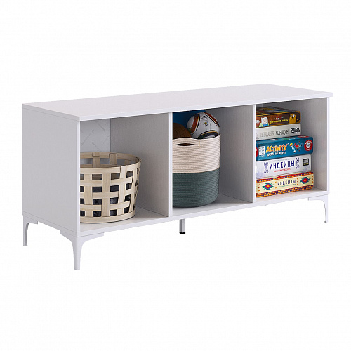 Тумба Зефир 115.01 белое дерево/пудра розовая (эмаль)