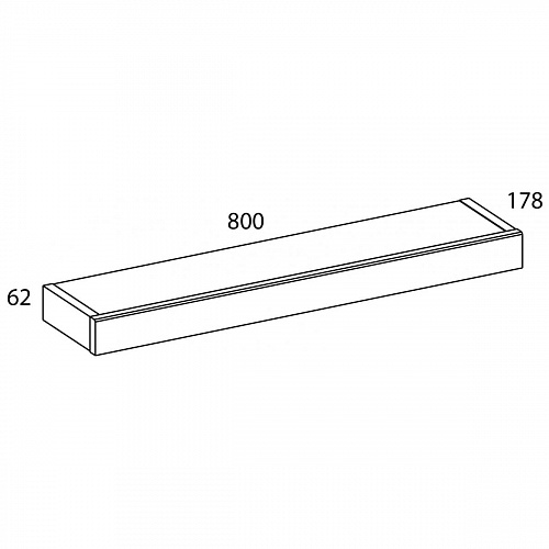 Полка навесная JAGGER Черный