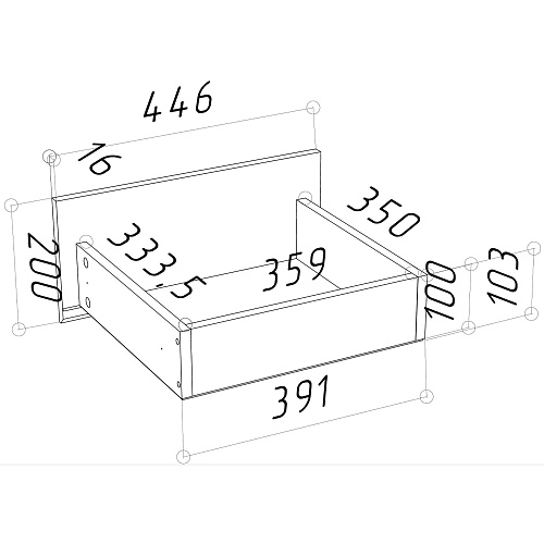 Тумба прикроватная НК DIEGO Каштан