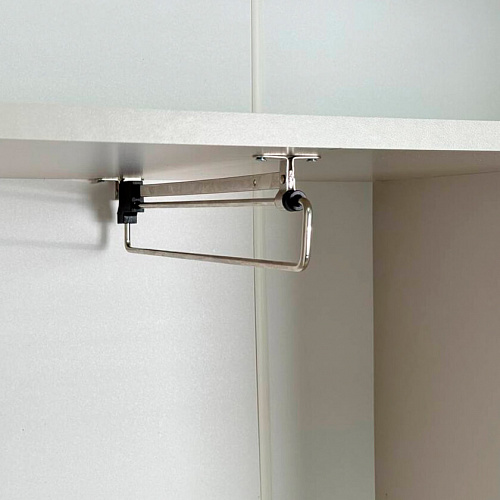 Шкаф двухдверный Рич кашемир/фрапучино матовый/черный