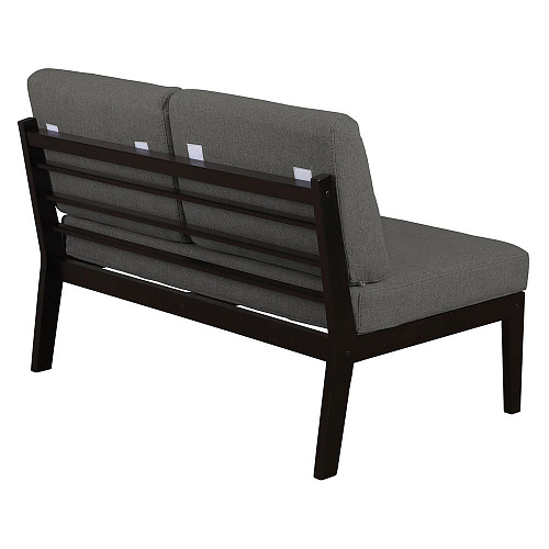 Диван-скамья массив мягкая Венге/UNO GREY