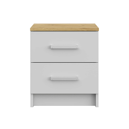 Тумба прикроватная НК Бланка Белый/дуб Артизан