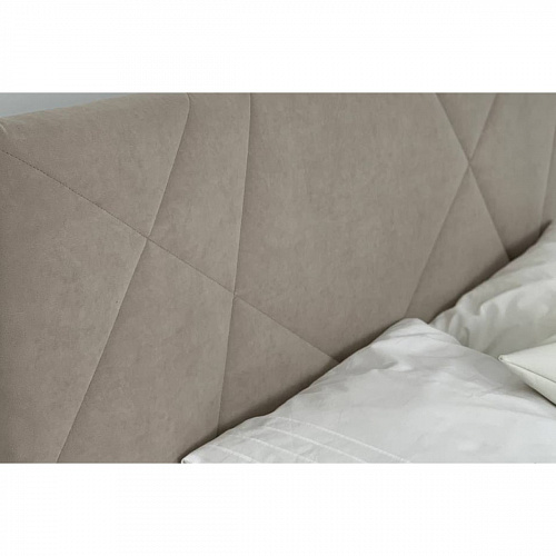 Кровать односпальная Бест 120х200 капучино (велюр)