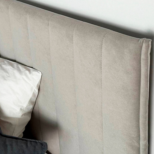 Кровать с подъемным механизмом Твикс 120х200 крем (велюр)